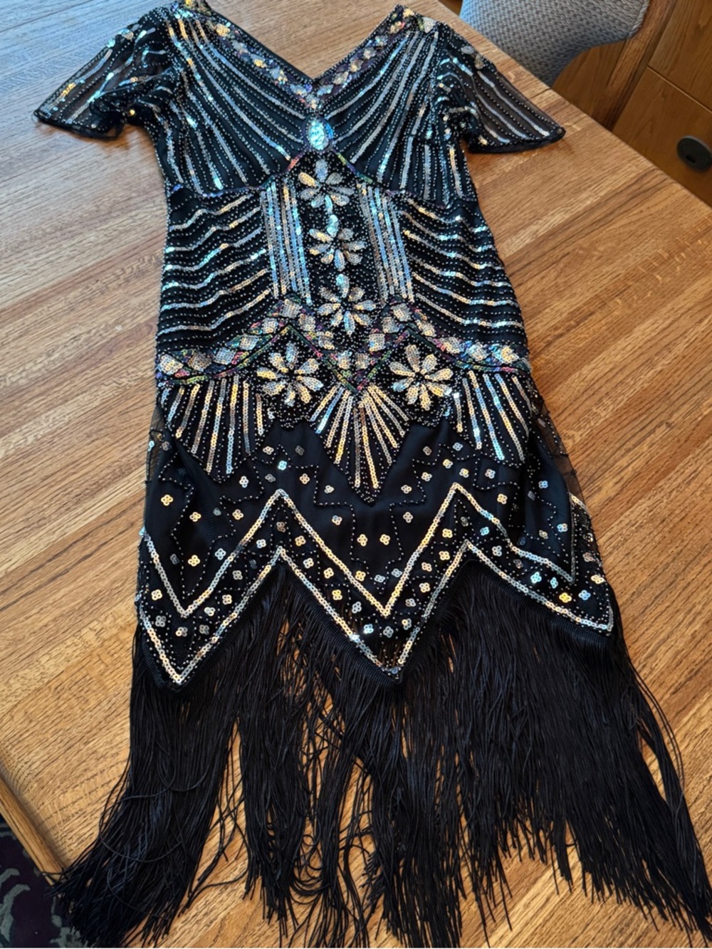1920s Style Flapper Dress Gatsby Era for Women Roaring 20's Size Medium
